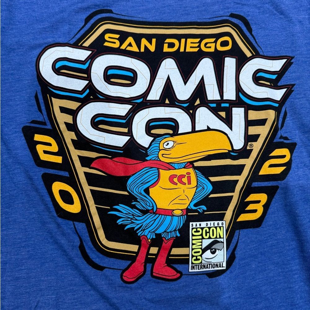 San Diego Comic-Con 2023 Blue Graphic Tee